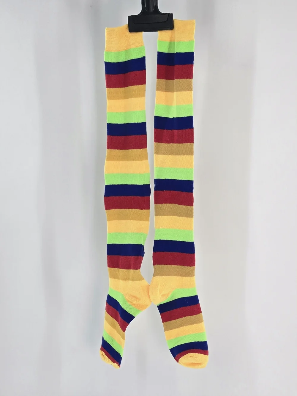 NEW! 🌈 🧦 PRIDE & SOLIDARITY Rainbow Striped HIGH SOCKS CUTE RETRO FUN ONE SIZE